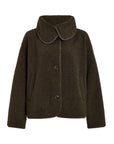 Olive Bark Kellan Short Boxy Jacket