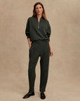 Olive Marl The Rolled Cuff Pant 25"