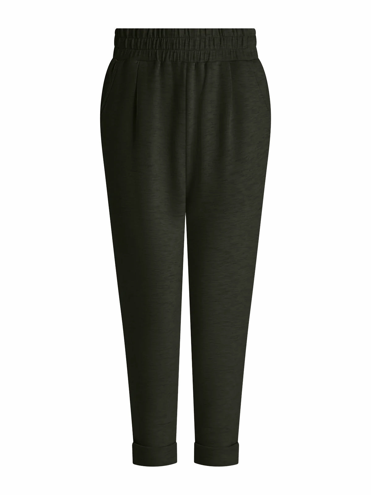 Olive Marl The Rolled Cuff Pant 25"