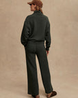 Olive Marl The Wide Leg Pant 30"