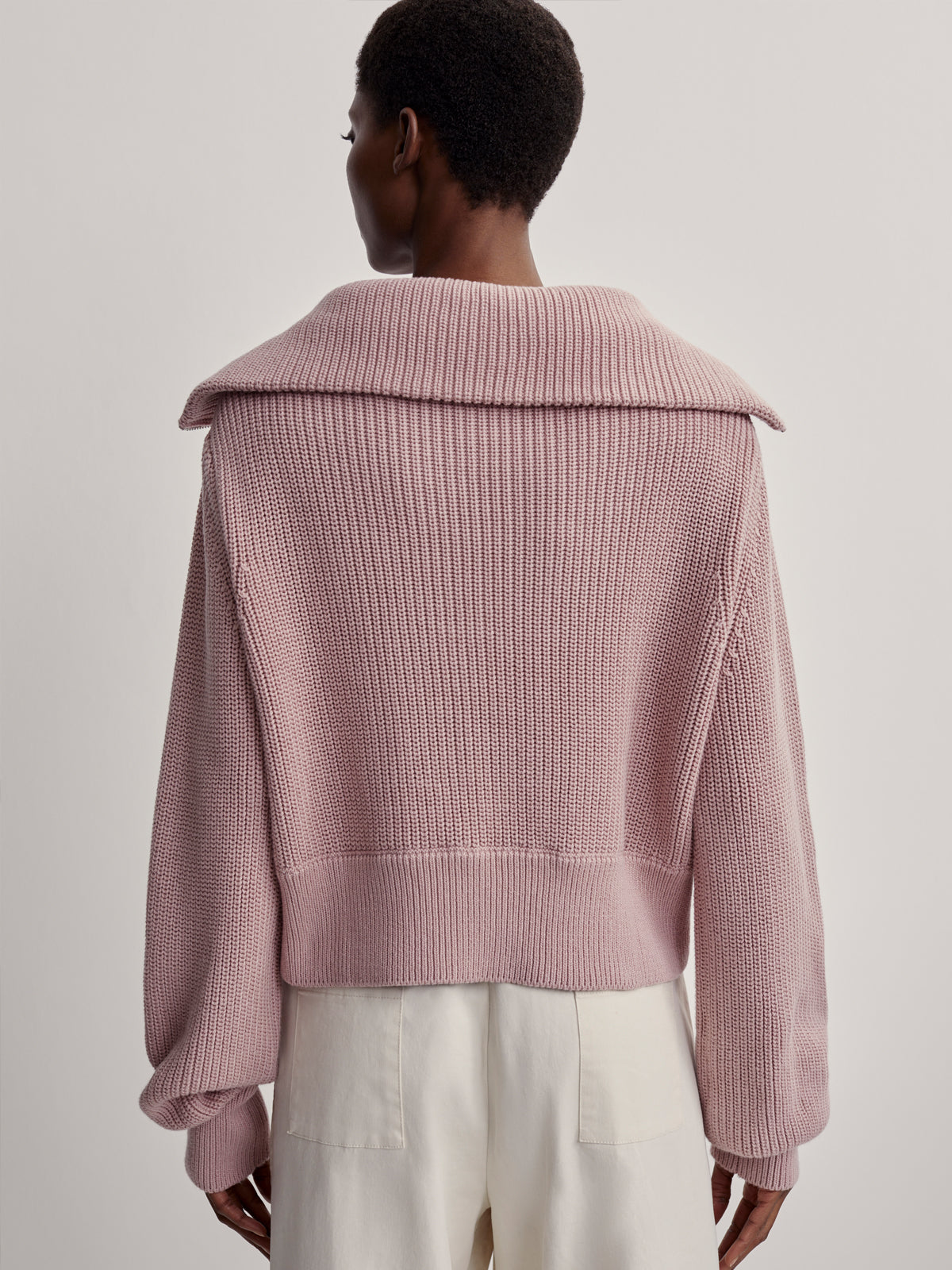 Pale Mauve Mentone Half-Zip Pullover