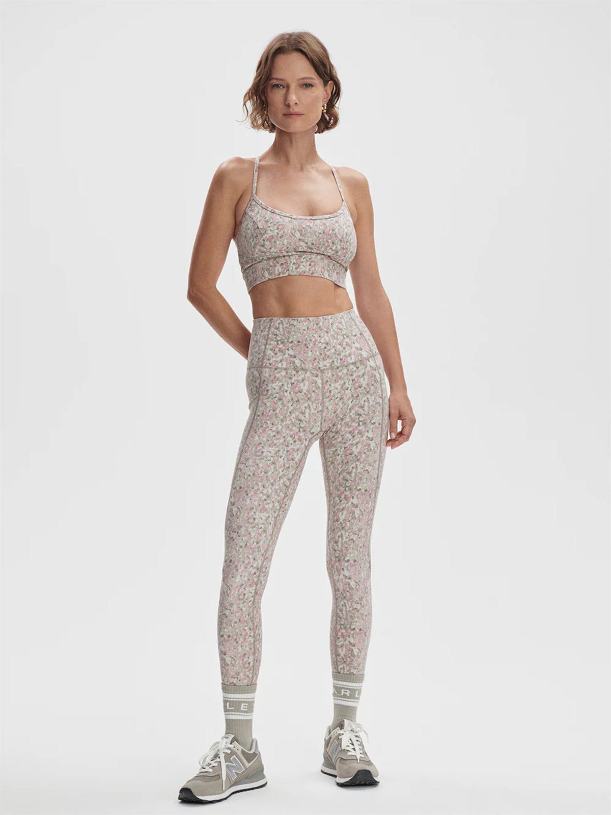 Rose Watercolour Floral Move Irena Sports Bra