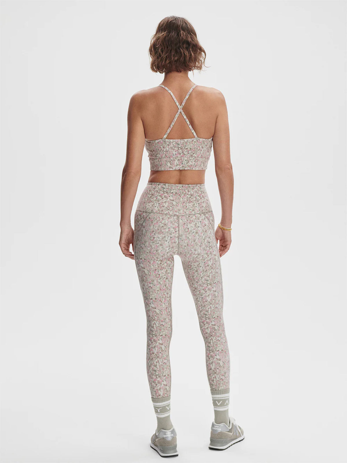 Rose Watercolour Floral Move Irena Sports Bra