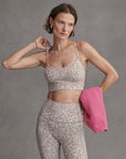 Rose Watercolour Floral Move Irena Sports Bra