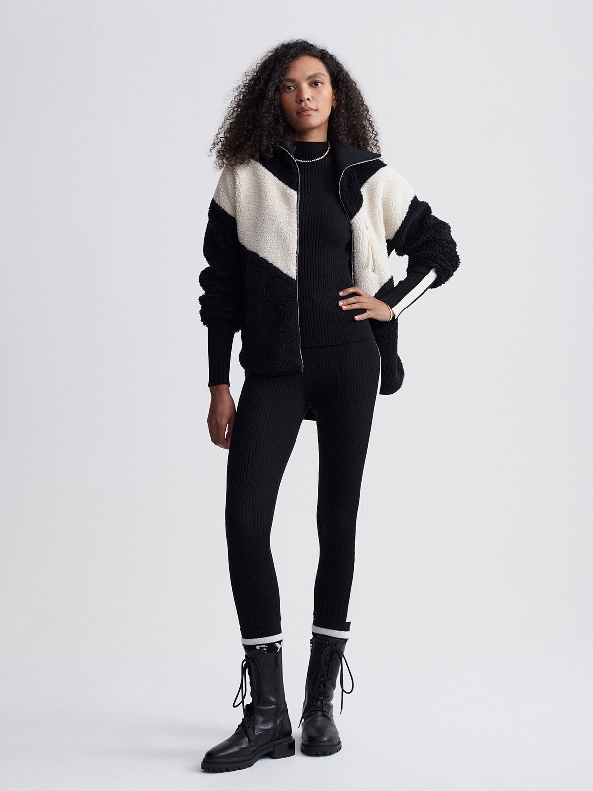 Black Corson Sherpa Jacket