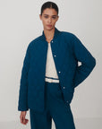 Sea Blue Luca Quilted Jacket