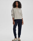 Silver Grey Addelyn Ribbed Sweat