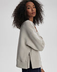 Silver Grey Addelyn Ribbed Sweat