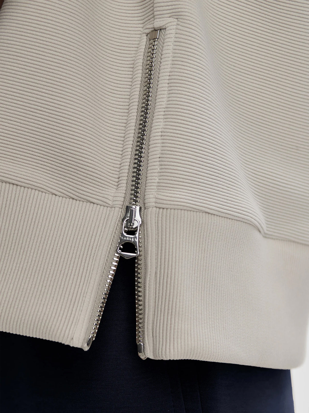 Silver Grey Addelyn Ribbed Sweat