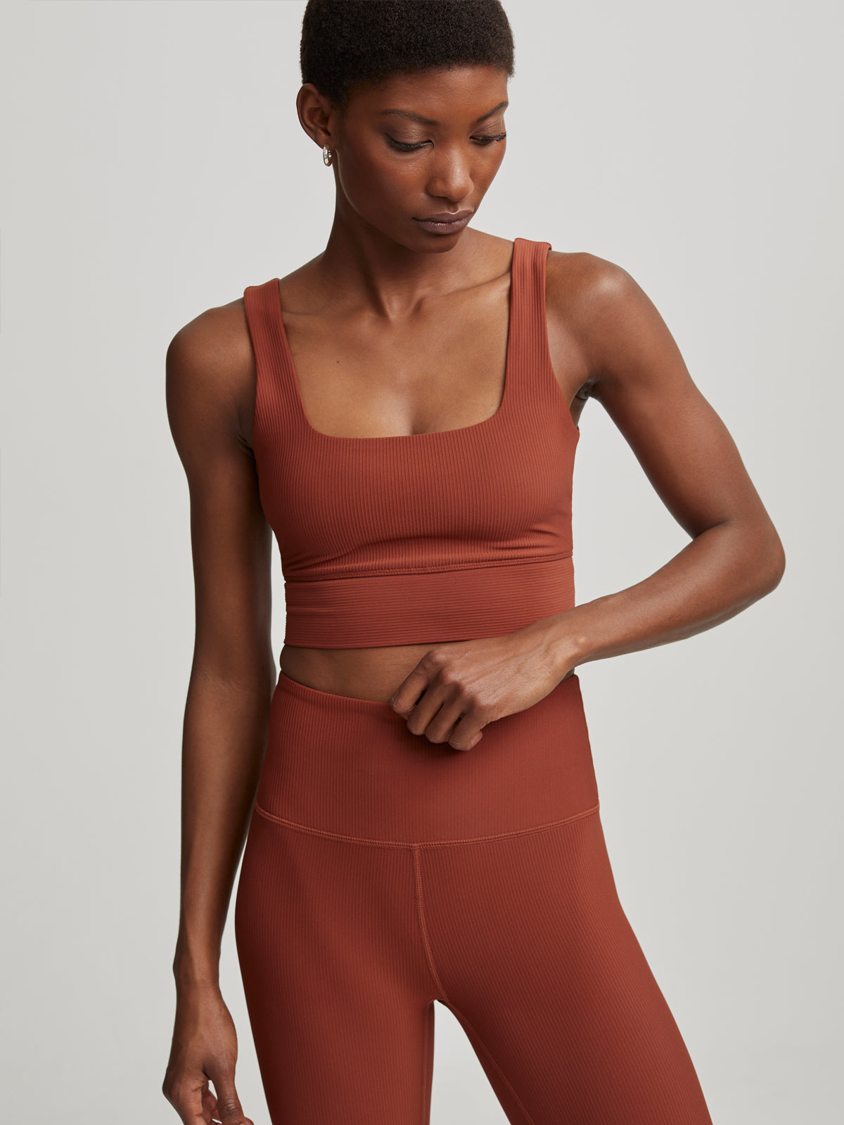 Smoked Paprika Ribbed Ryan Let's Move Bra