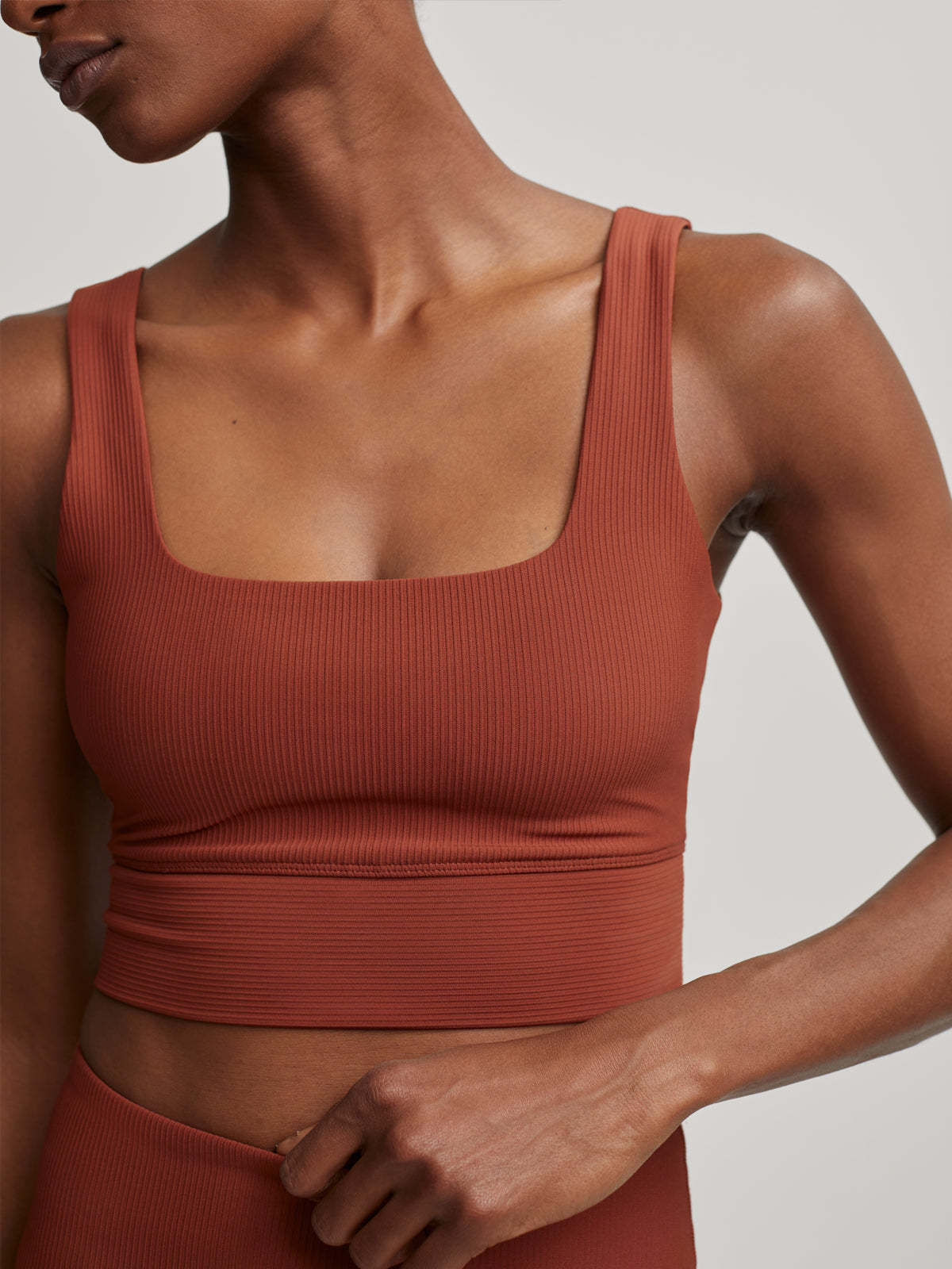 Smoked Paprika Ribbed Ryan Let's Move Bra