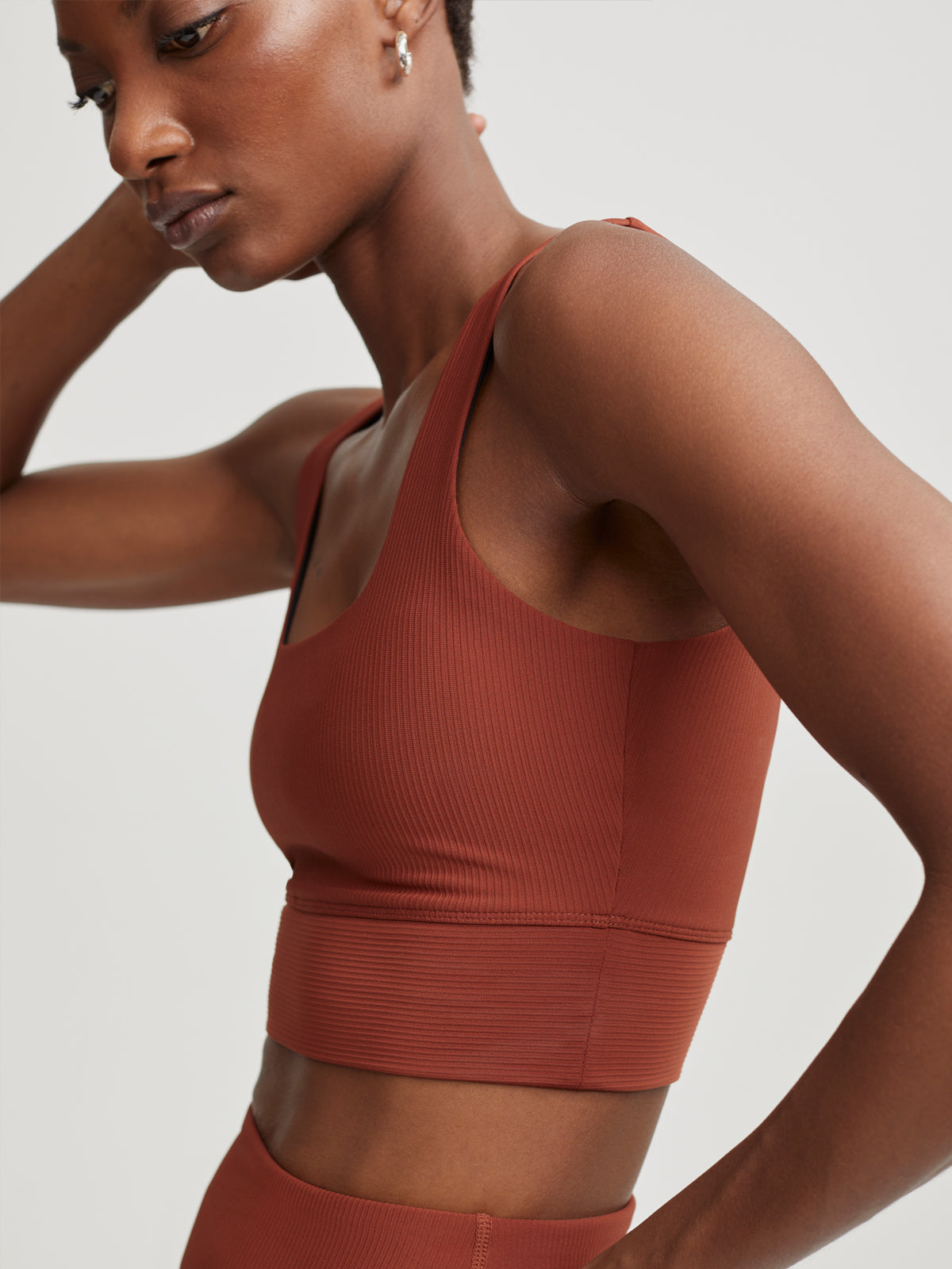 Smoked Paprika Ribbed Ryan Let's Move Bra
