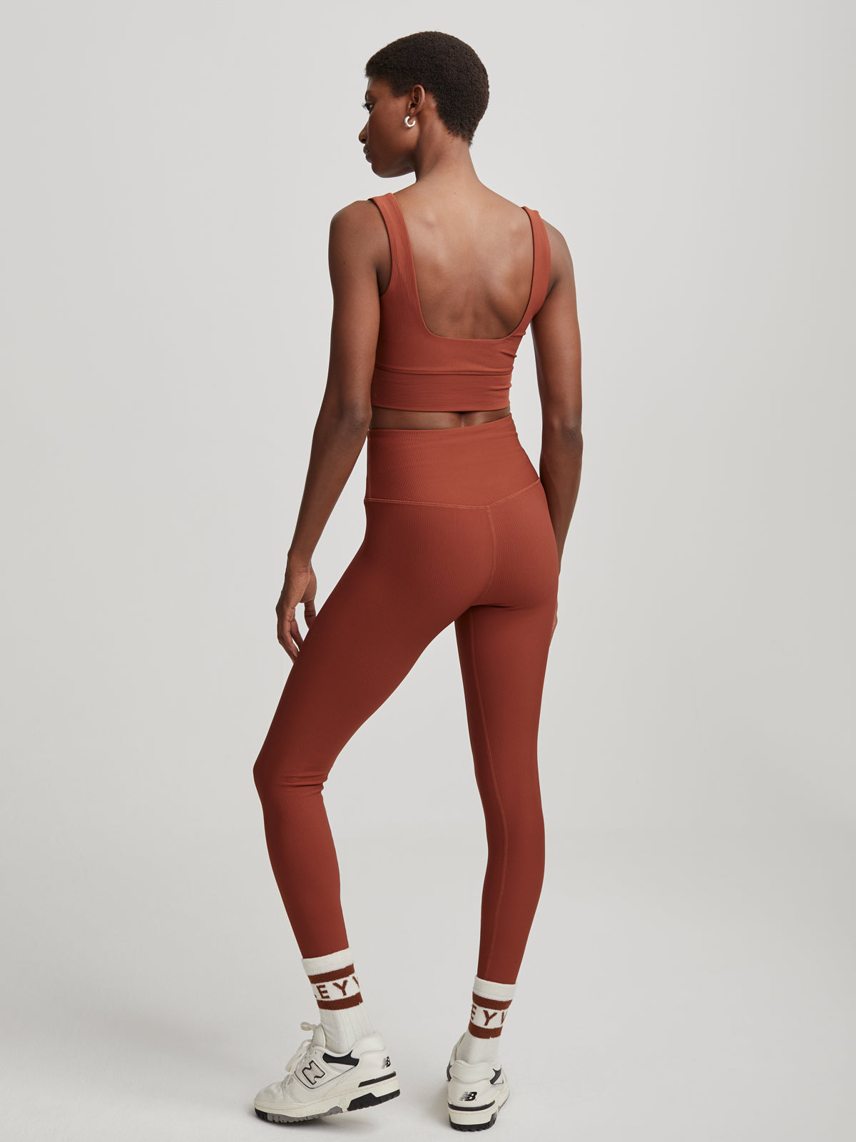 Smoked Paprika Ribbed Let's Move High 25 Leggings
