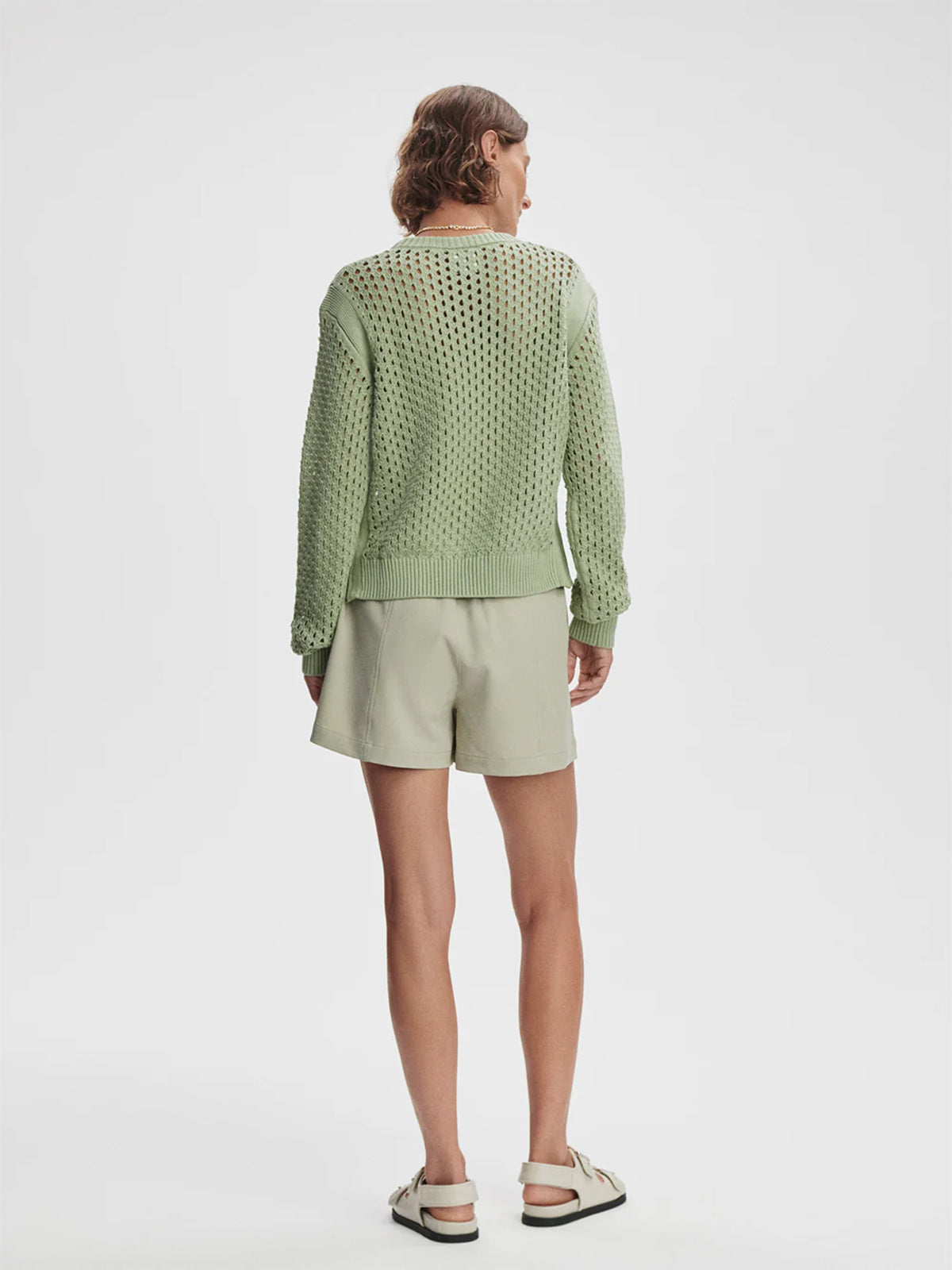 Snow Sage Hains Knit Crew Sweater