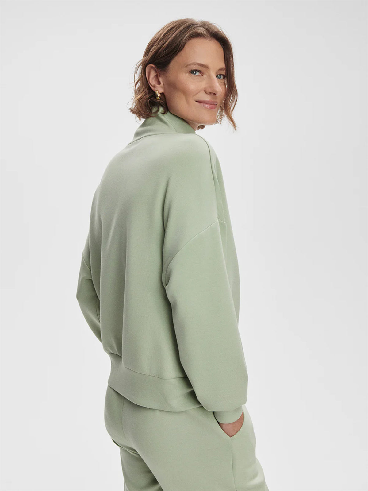 Snow Sage Hawley Half-Zip Sweatshirt