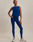 Sodalite Blue Seamless Nate Cropped Tank Top
