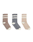 Acorn / Charcoal / Sand Spencer Socks 3 Pack