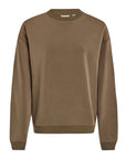 Teak Olive Coralie Crew Neck Sweater
