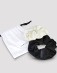 Black / Egret Vista Scrunchies