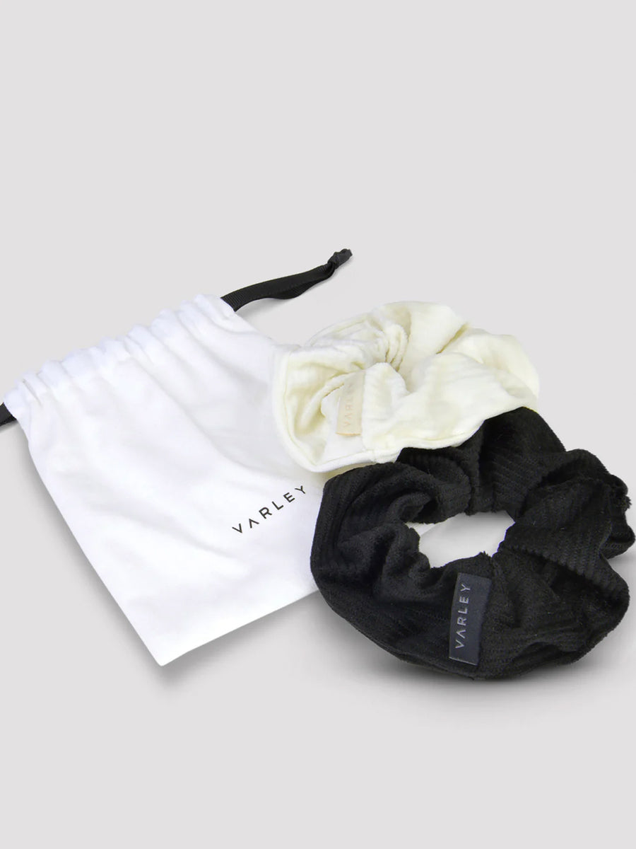 Black / Egret Vista Scrunchies