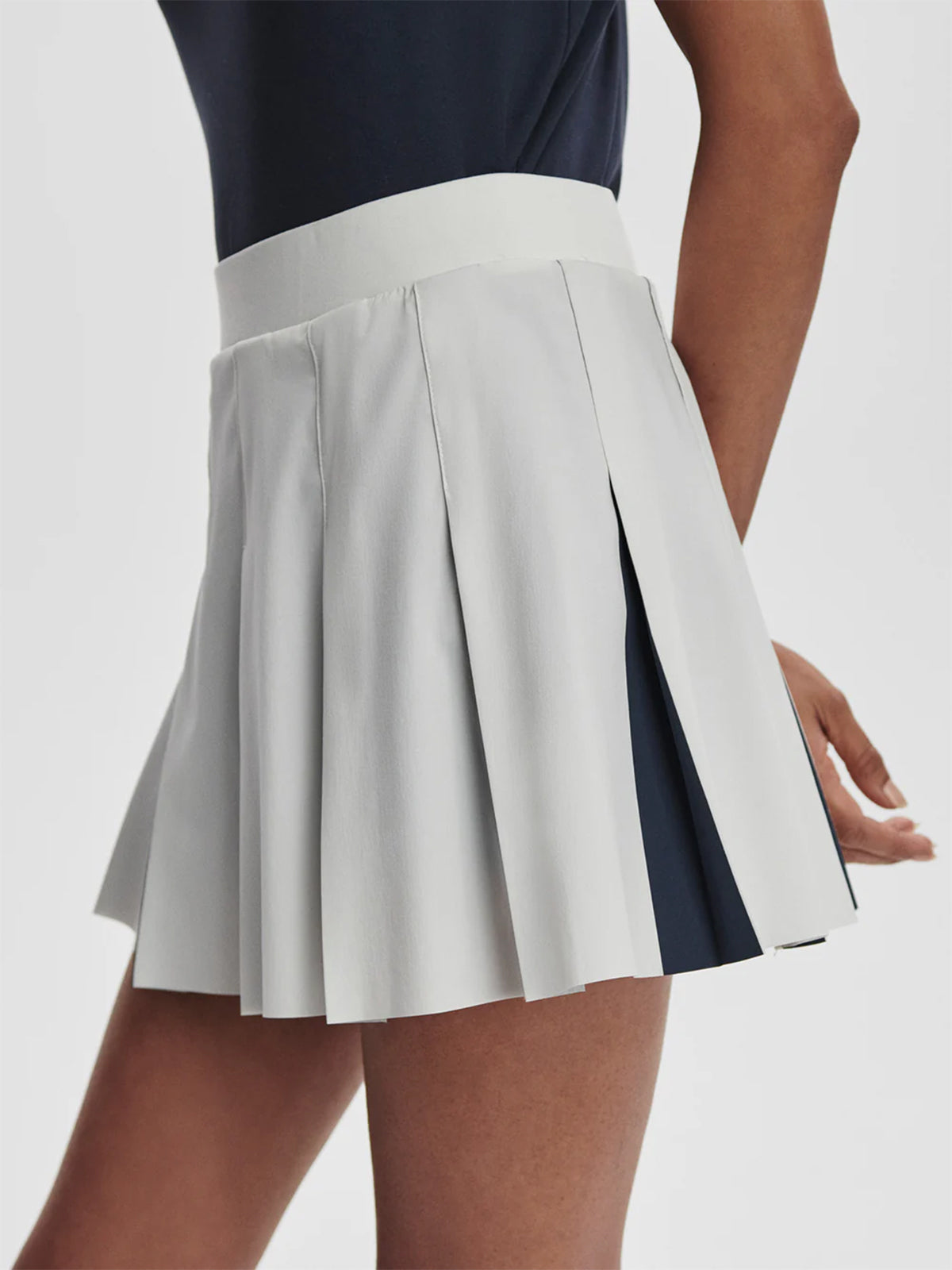 White Bronte Two-in-One 15.5" Tennis SkIrt
