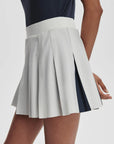White Bronte Two-in-One 15.5" Tennis SkIrt