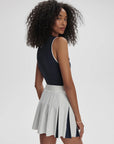 White Bronte Two-in-One 15.5" Tennis SkIrt