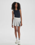 White Bronte Two-in-One 15.5" Tennis SkIrt