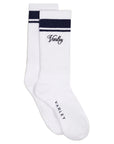 White / Blue Nights Lamar Club Stripe Socks