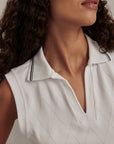 White Marit Seamless Polo