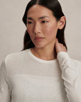 White Samia Seamless Long Sleeve Tee