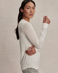 White Samia Seamless Long Sleeve Tee