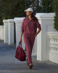 Wild Rhubarb Mavis Mock Neck Sweatshirt