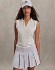 Xenon Blue Pinstripe Toyah High Rise 14.5" Tennis Skort