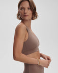 Deep Taupe FreeSoft Essi Sports Bra