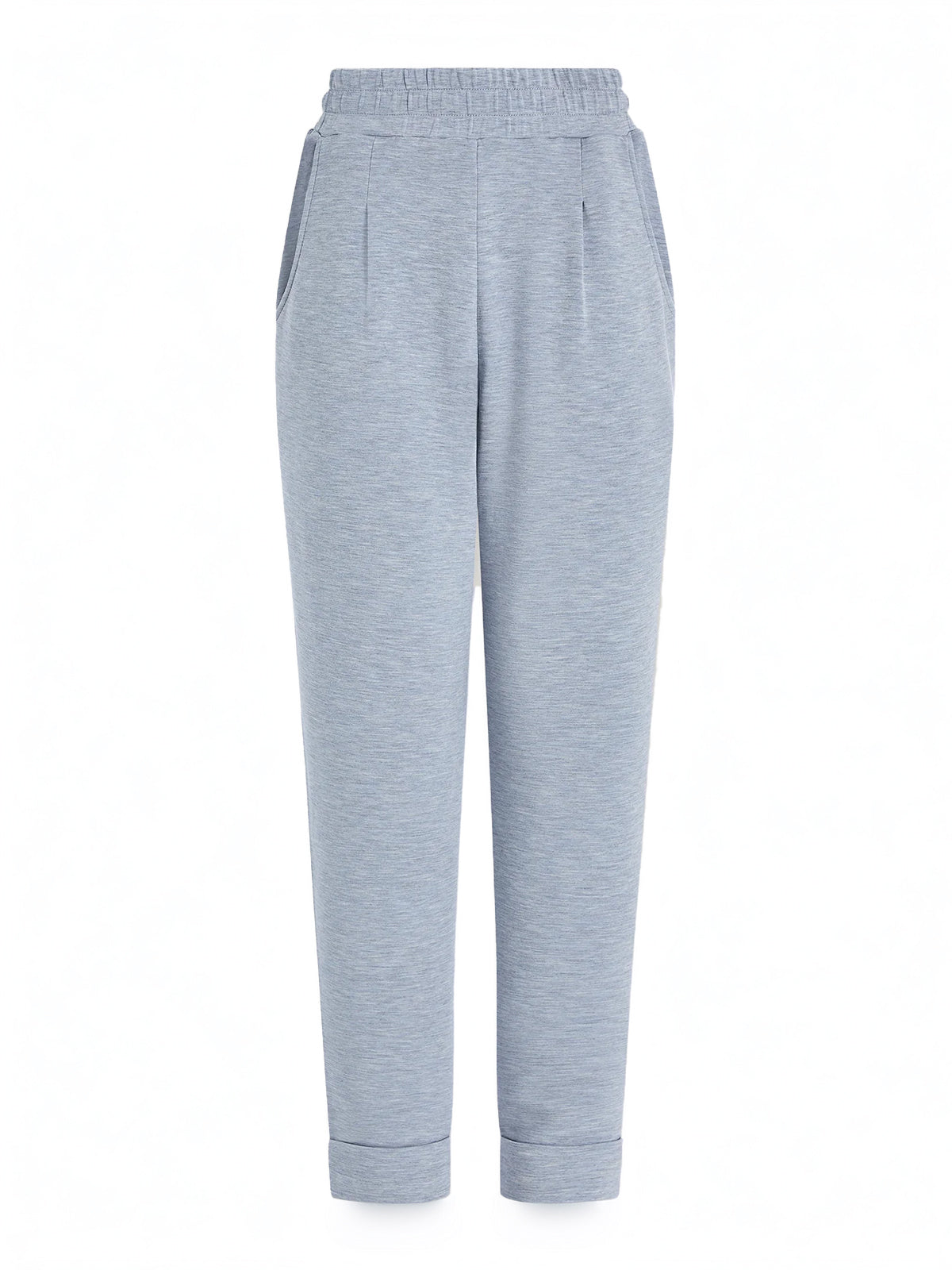 Mid Blue Marl The Rolled Cuff Pant 28.5"