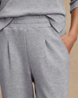Mid Blue Marl The Rolled Cuff Pant 28.5"