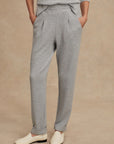 Mid Blue Marl The Rolled Cuff Pant 28.5"
