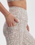 Rose Watercolour Floral Let's Move Pocket High 25" Leggings