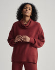 Russett Brown Priya Longline Sweatshirt