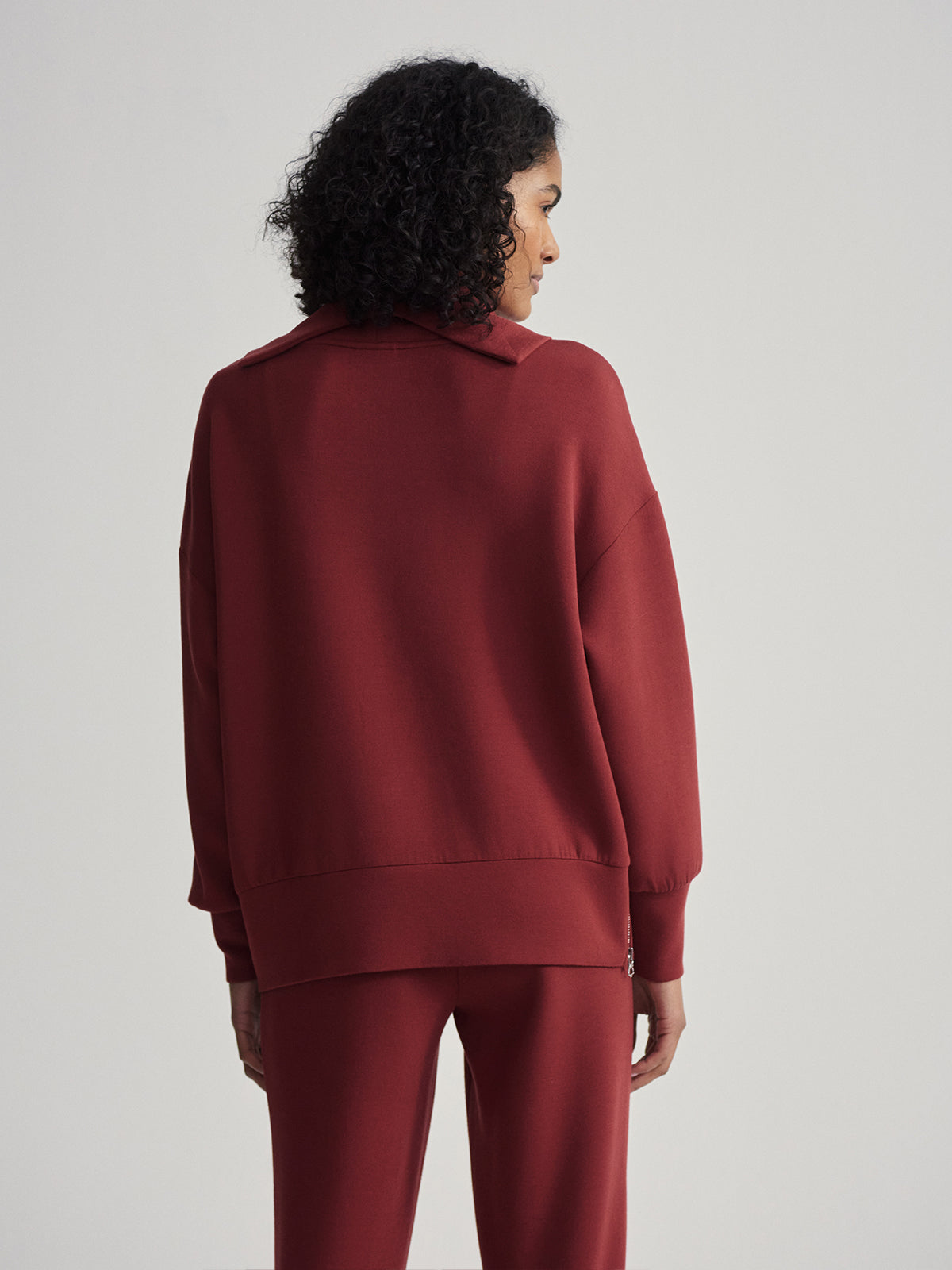 Russett Brown Priya Longline Sweatshirt