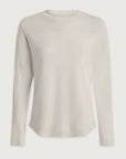 White Samia Seamless Long Sleeve Tee