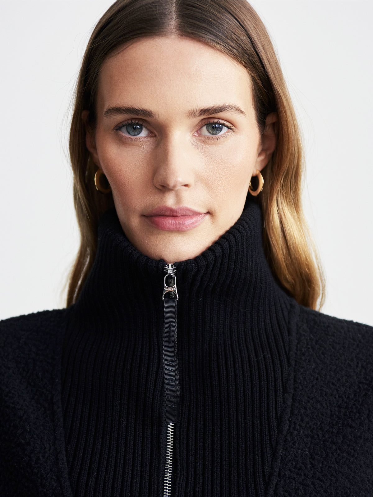 Black Theresa Half-Zip Fleece