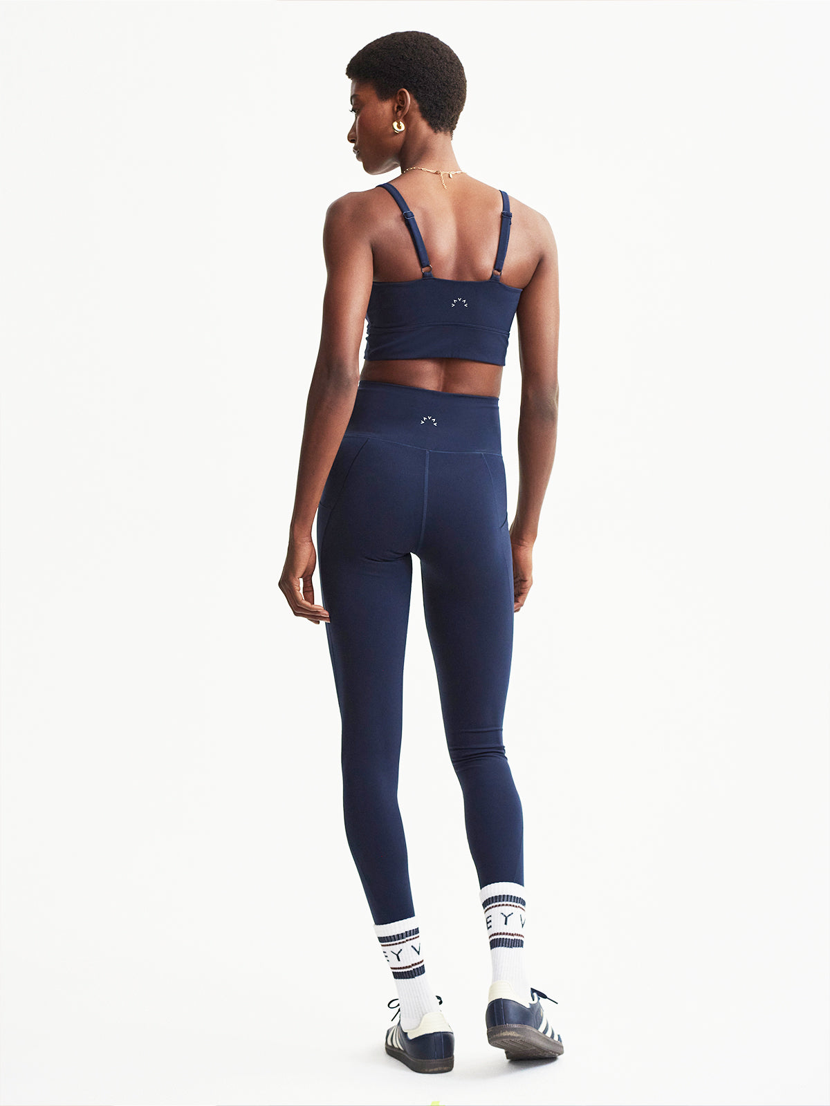 Dark Sapphire Shape Amber Sports Bra