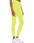 Cyber Lime Ribbed Veronica Leggings