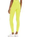 Cyber Lime Ribbed Veronica Leggings