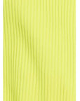 Cyber Lime Ribbed Veronica Leggings