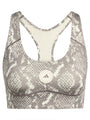 Almond Milk and Charcoal TruePurpose Power Impact Snake Print Training Bra