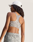 Almond Milk and Charcoal TruePurpose Power Impact Snake Print Training Bra