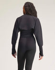 Black Studio Sweatshirt Shrug
